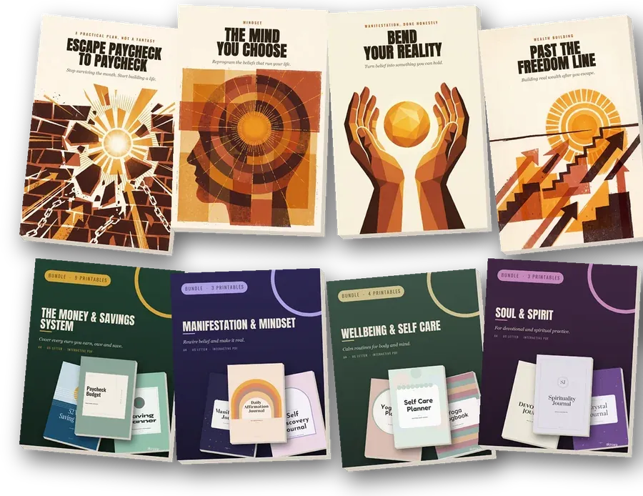The four skzrcorp books and four printable bundles